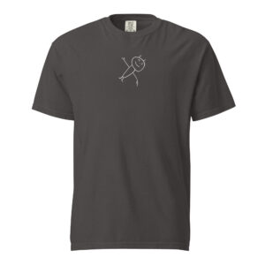 Happy Alien Unisex Embroidered Heavyweight T-shirt