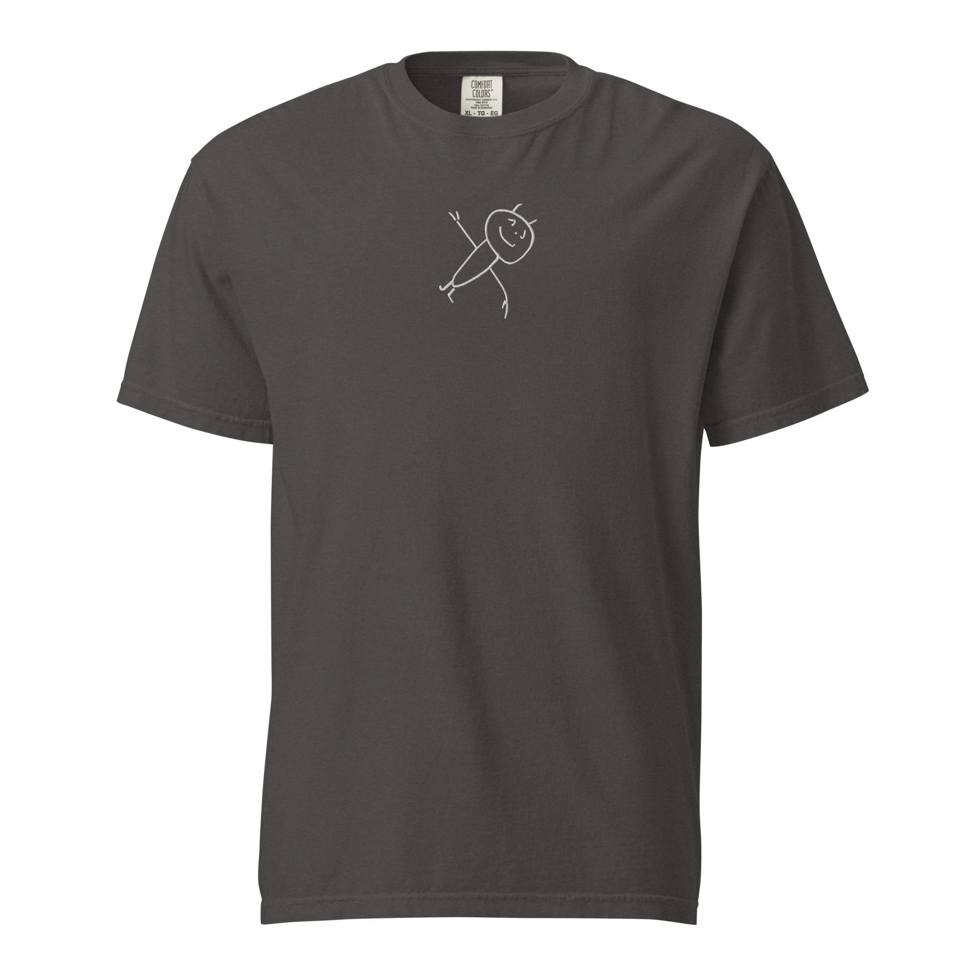 Happy Alien Unisex Embroidered Heavyweight T-shirt