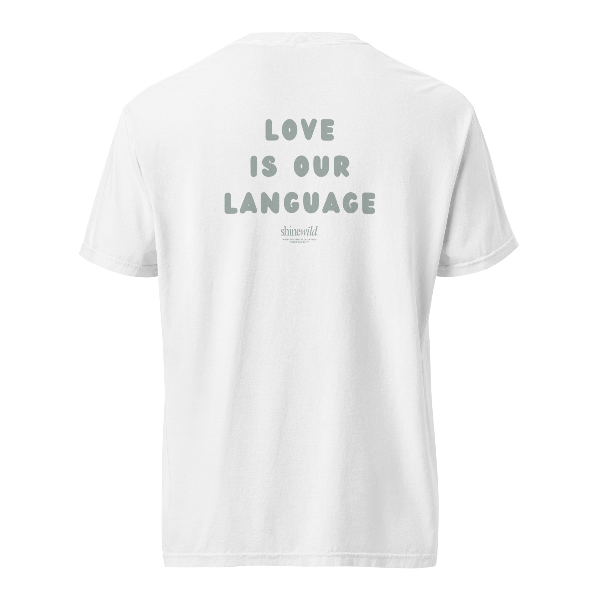 Safe Place, Strong Voice Unisex Heavyweight T-shirt - Image 2