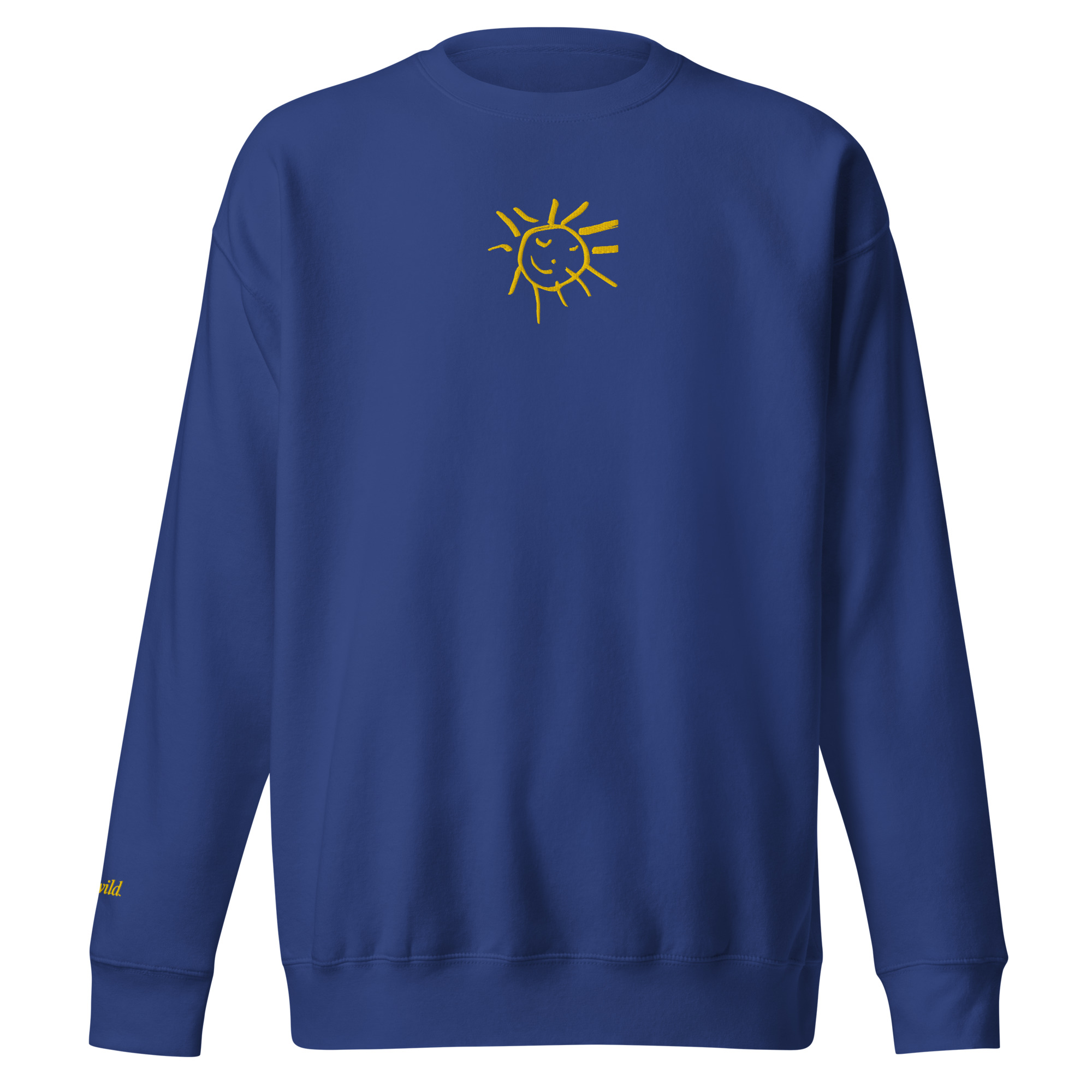 Happy Sun Adult Embroidered Unisex Sweatshirt - Image 2